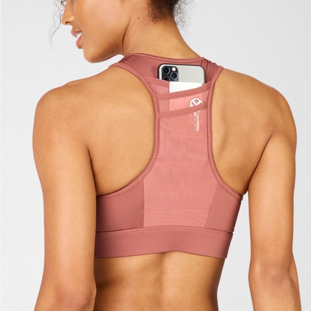 *Fabletics* Mauve High-Neck Trinity High Impact S… - image 2